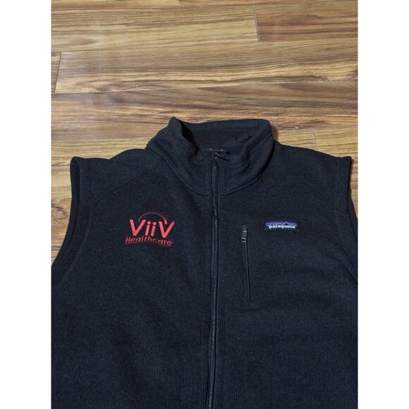 Patagonia Better Sweater Full Zip Vest Men's Size 2XL XL Black ViiV Healthcare - Picture 2 of 8